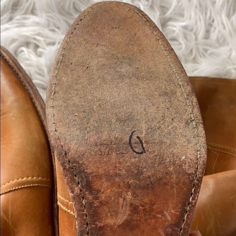 • Frye • Dorado Lug Riding Boots Cognac 6 Brown - Picture 5 of 5